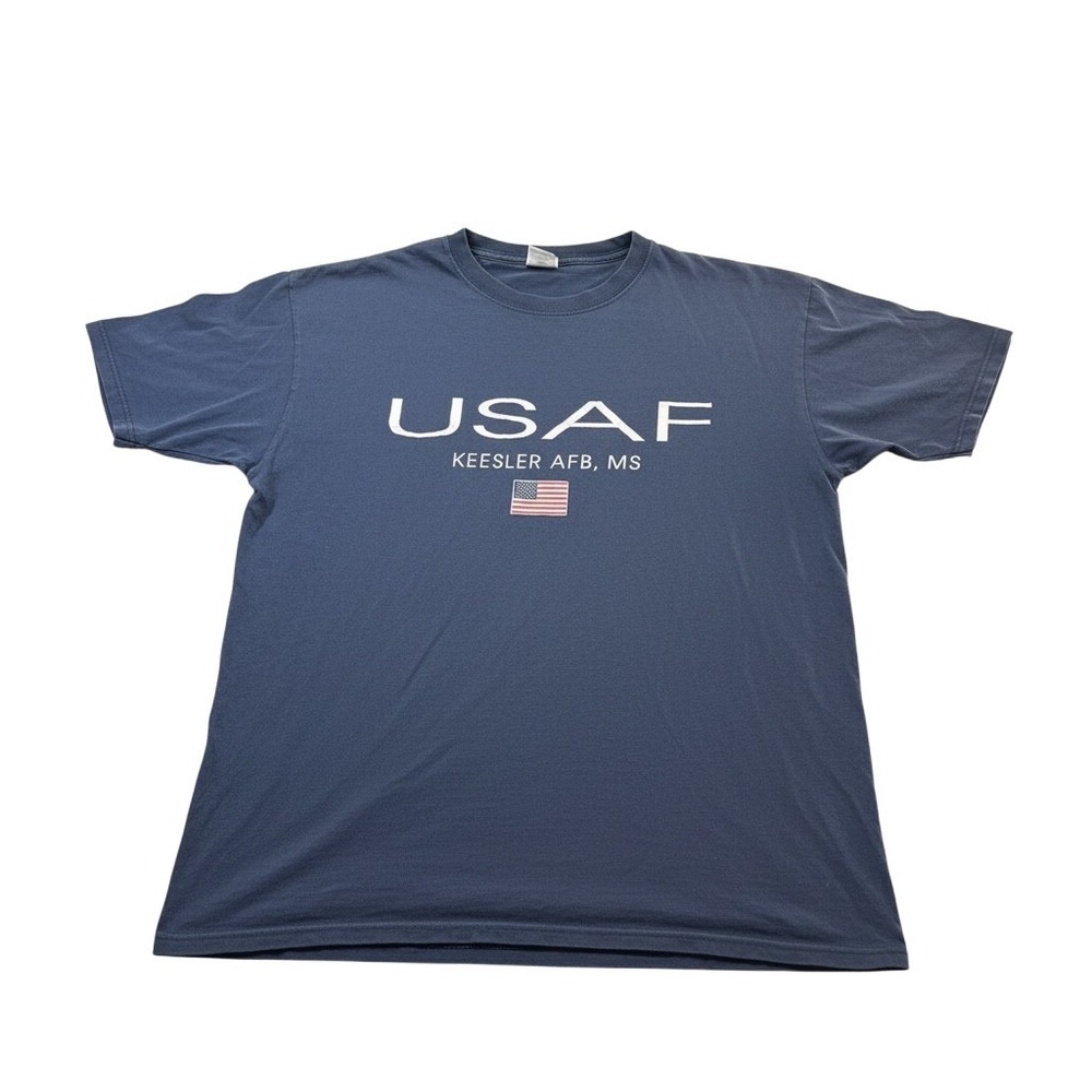 Vintage M.J. Soffe USAF Keesler AFB T-Shirt Mens L Made USA 90s Military